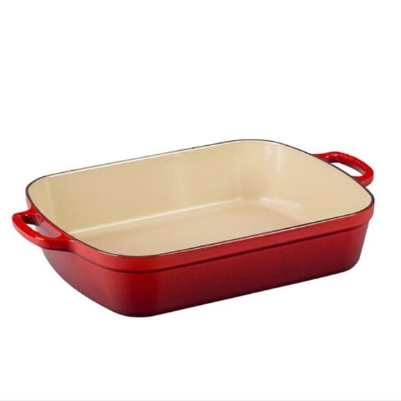 Le Creuset Signature Enameled Roaster- Cerise - Picture 3 of 7